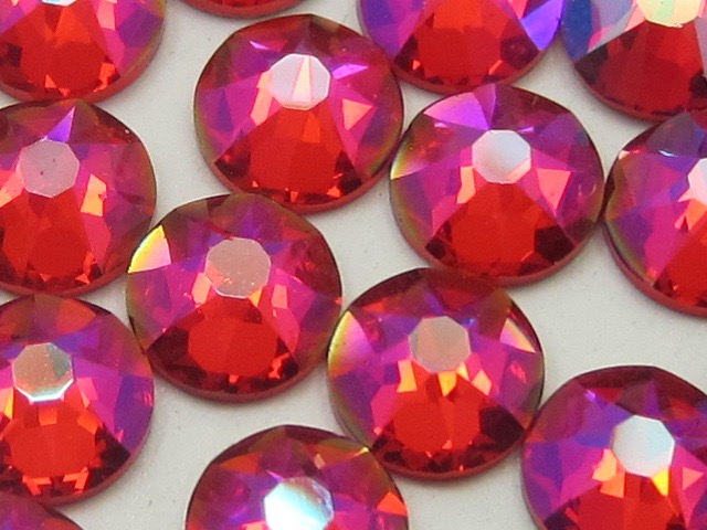 1 Gross 16ss LIGHT SIAM SHIMMER STAR BRIGHT FLATBACK Rhinestones